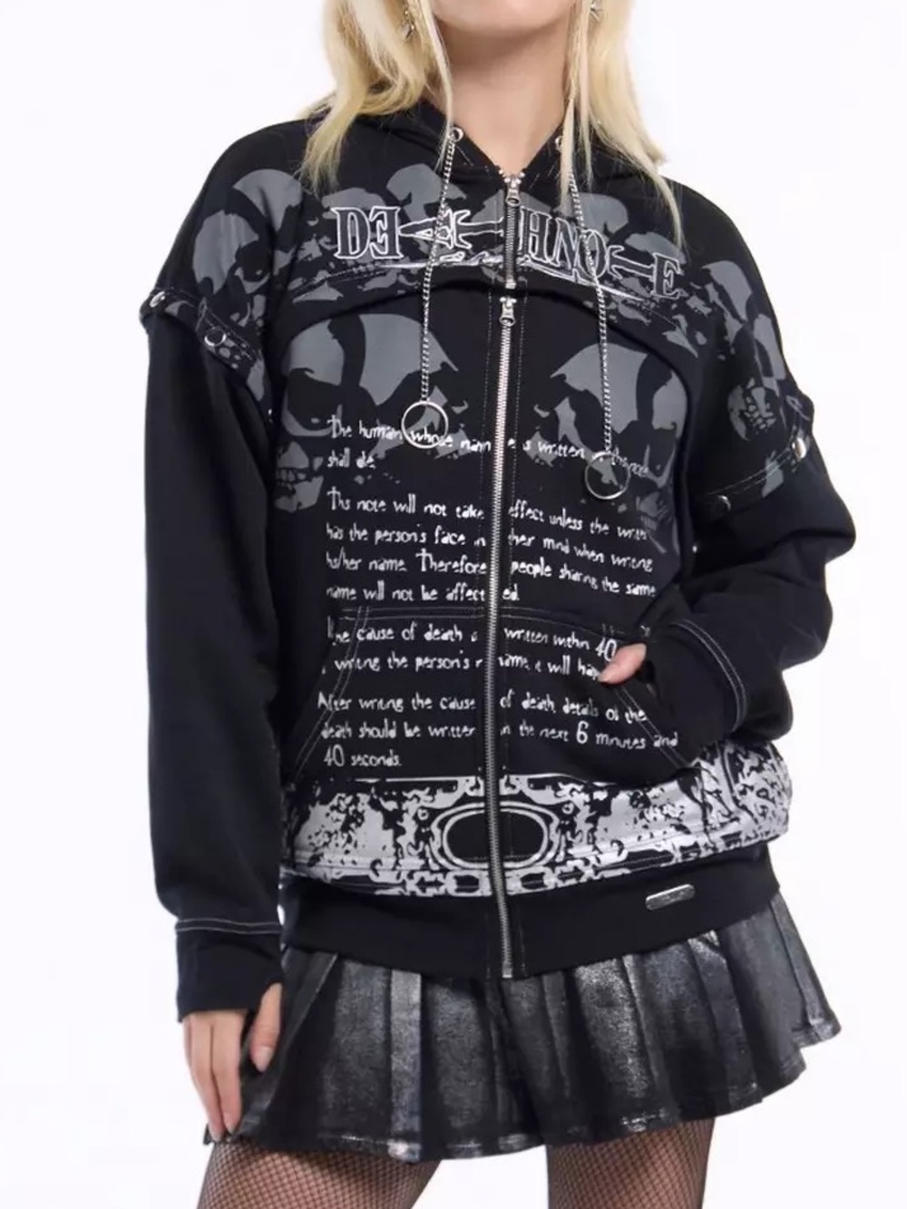 Death Note Multi-Convertible Hoodie Hot Topic